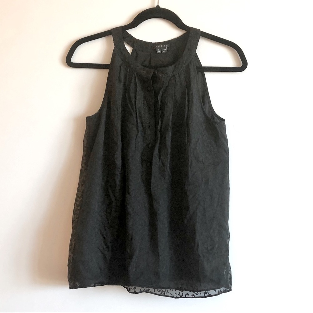 SILK BLEND BLACK THEORY SHEER OVERLAY ANIMAL PRINT
